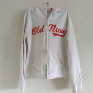 GIRLS OLD NAVY ADAPTED FLEECE HOODIE